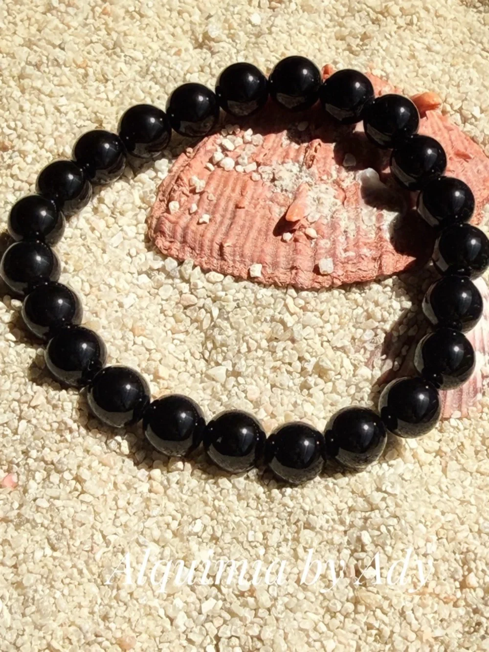 Alquimia Stretch Gemstone Bracelet onyx